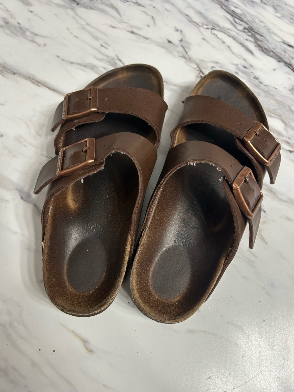 Birkenstock Kids Brown Double-Buckle Sandals